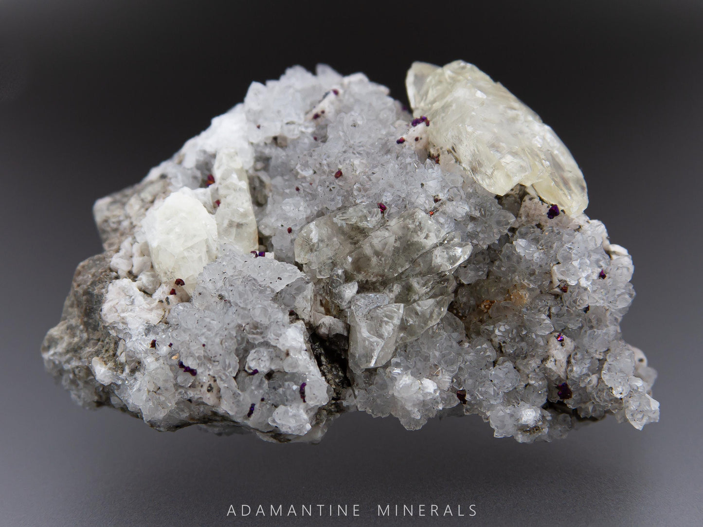 Chalcopyrite, Calcite, Quartz and Dolomite