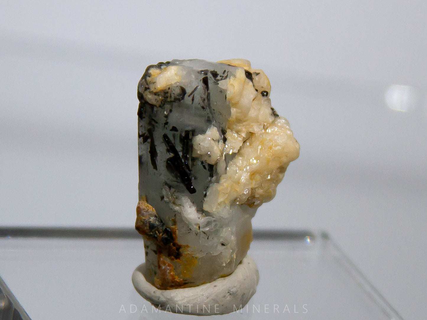 Beryl var. Aquamarine, Tourmaline & Albite