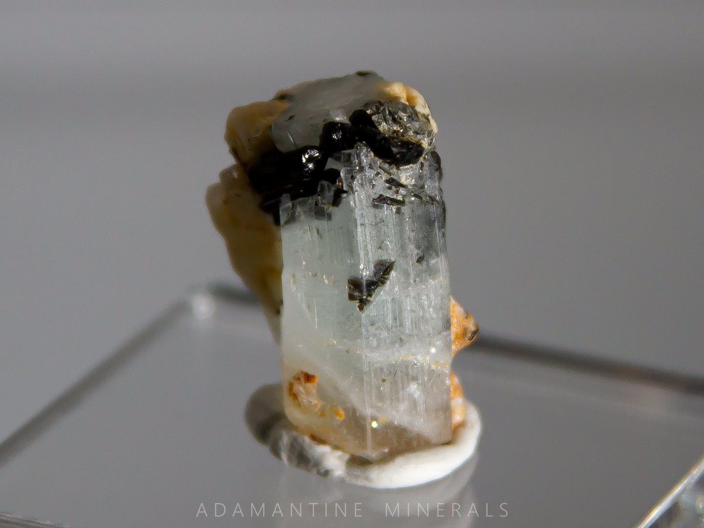 Beryl var. Aquamarine, Tourmaline & Albite