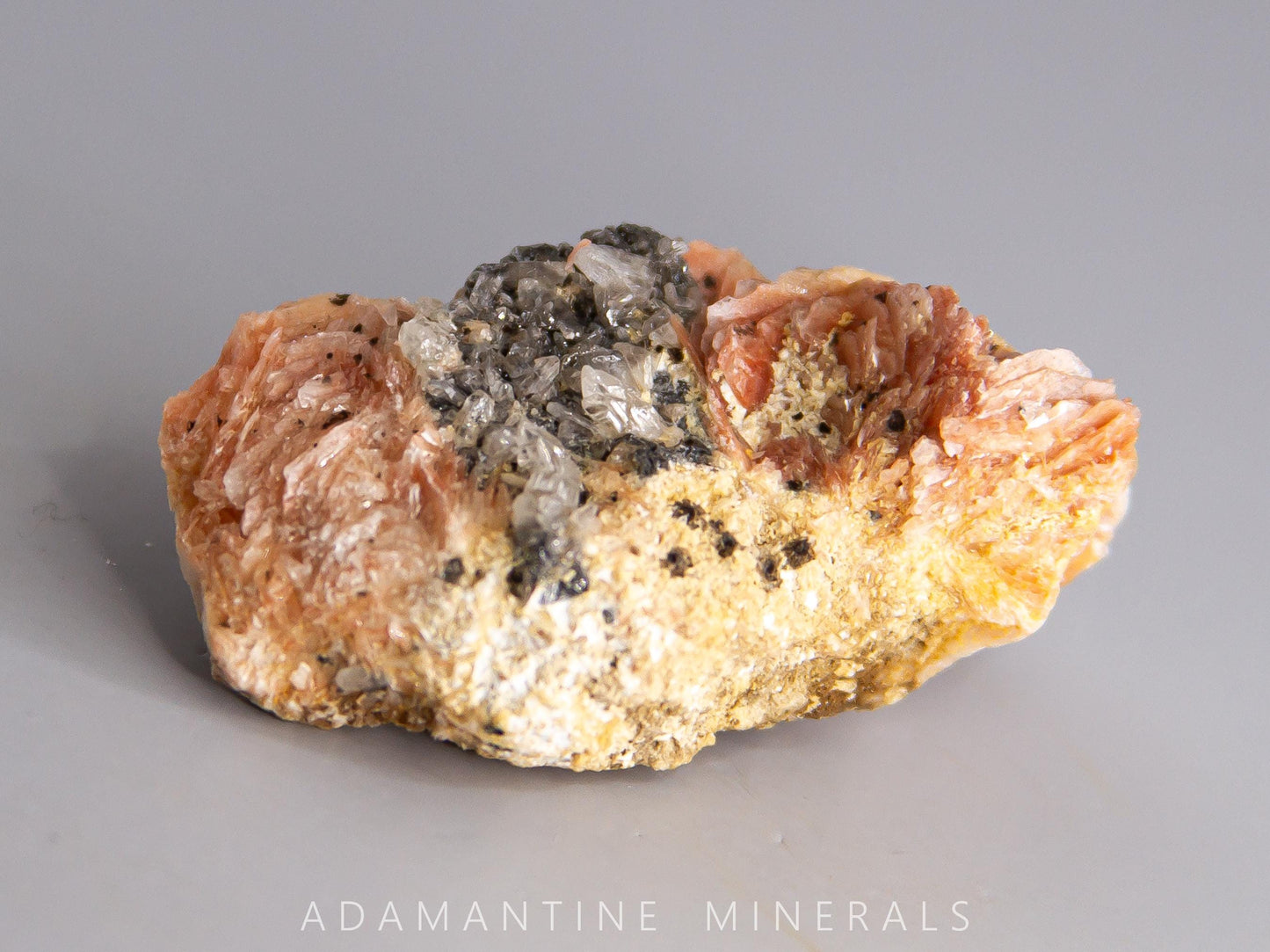 Barite with Cerussite and Galena