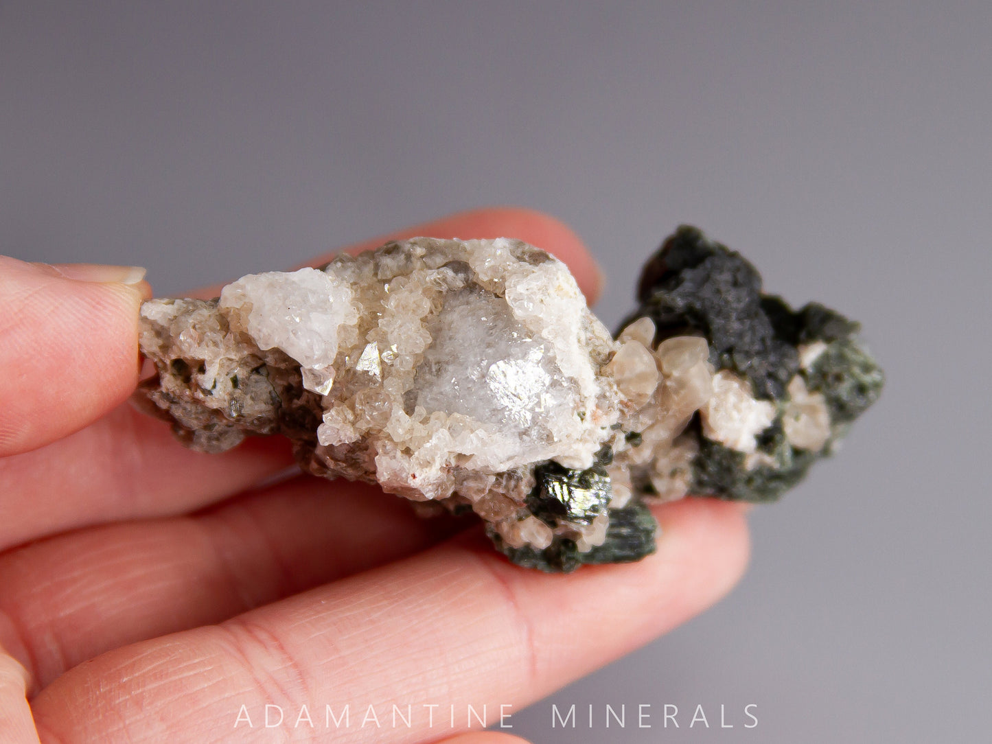 Actinolite, Analcime, and Quartz