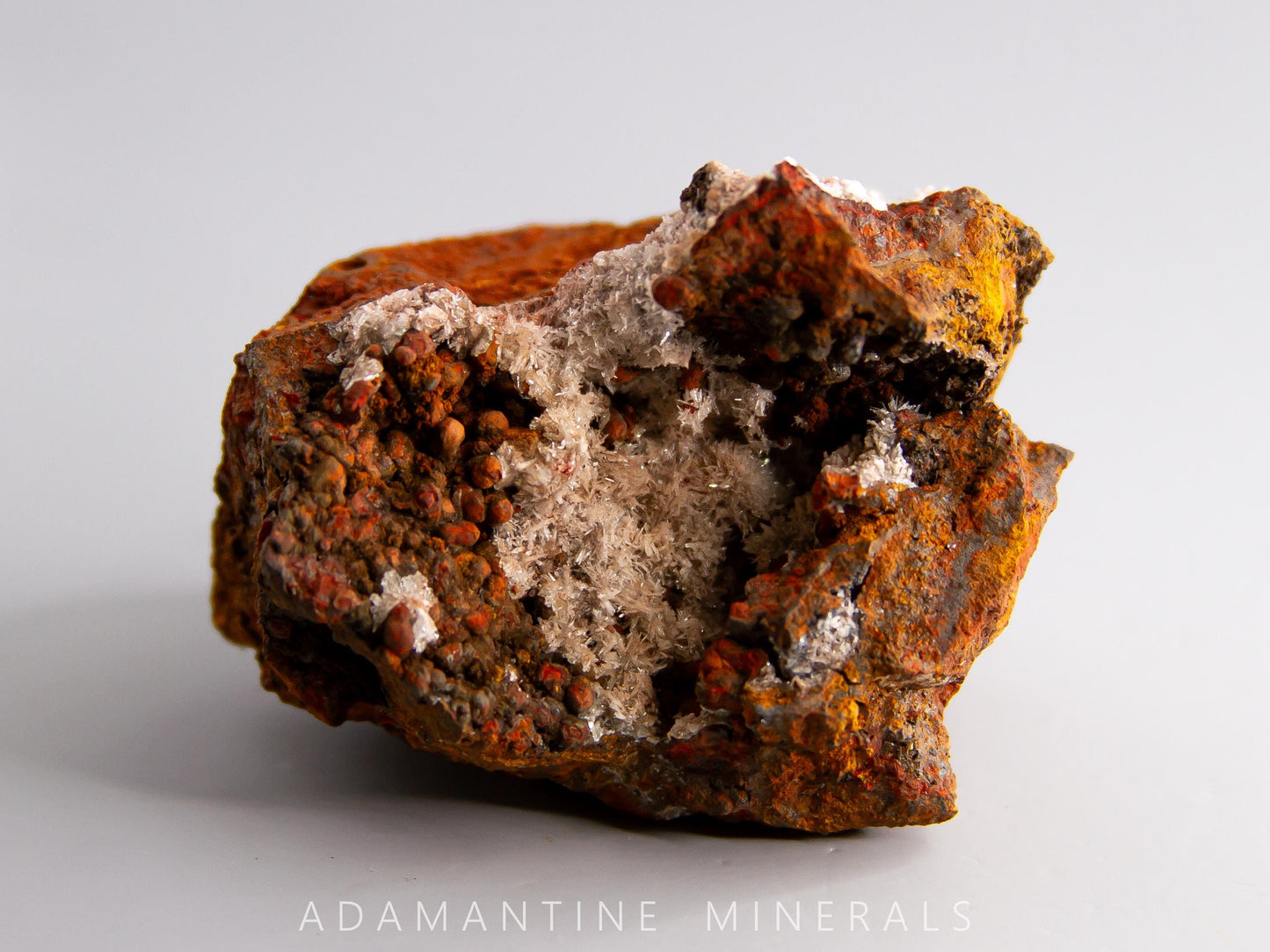 Adamite and Austinite on Goethite