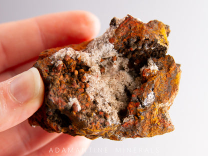 Adamite and Austinite on Goethite