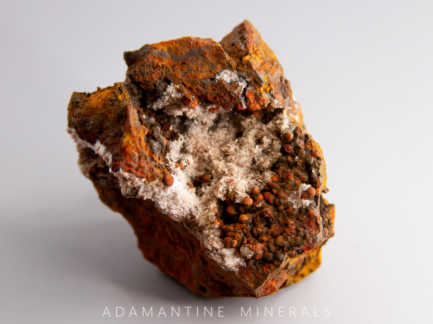Adamite and Austinite on Goethite
