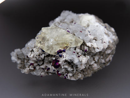 Chalcopyrite, Calcite, Quartz and Dolomite