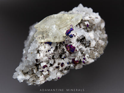 Chalcopyrite, Calcite, Quartz and Dolomite