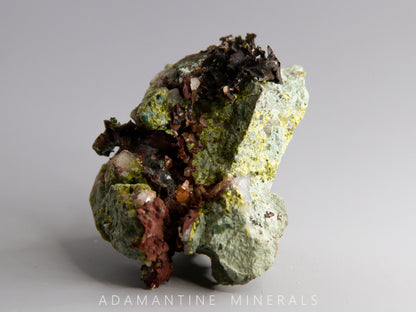 Native Copper, Microcline (Var. Adularia), Epidote, Quartz, and Tenorite