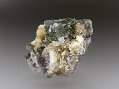 Fluorite, Muscovite, Quartz, and Chlorite