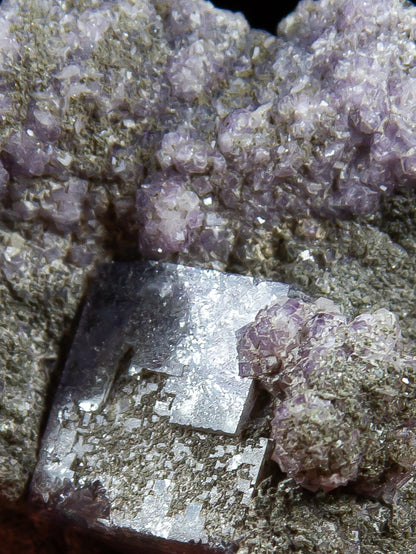 Fluorite, Quartz, and Chlorite