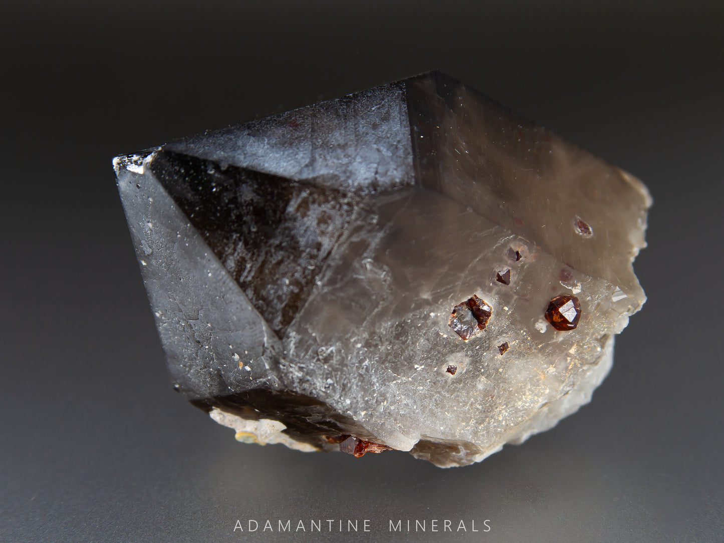 Smoky Quartz & Spessartine Garnet
