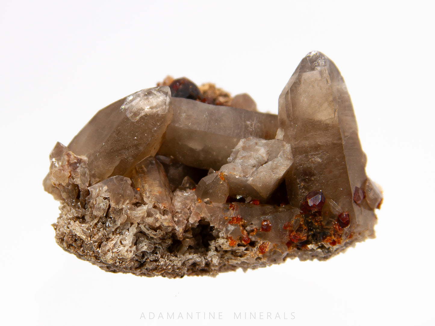 Smoky Quartz & Spessartine Garnet