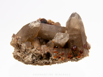 Smoky Quartz & Spessartine Garnet
