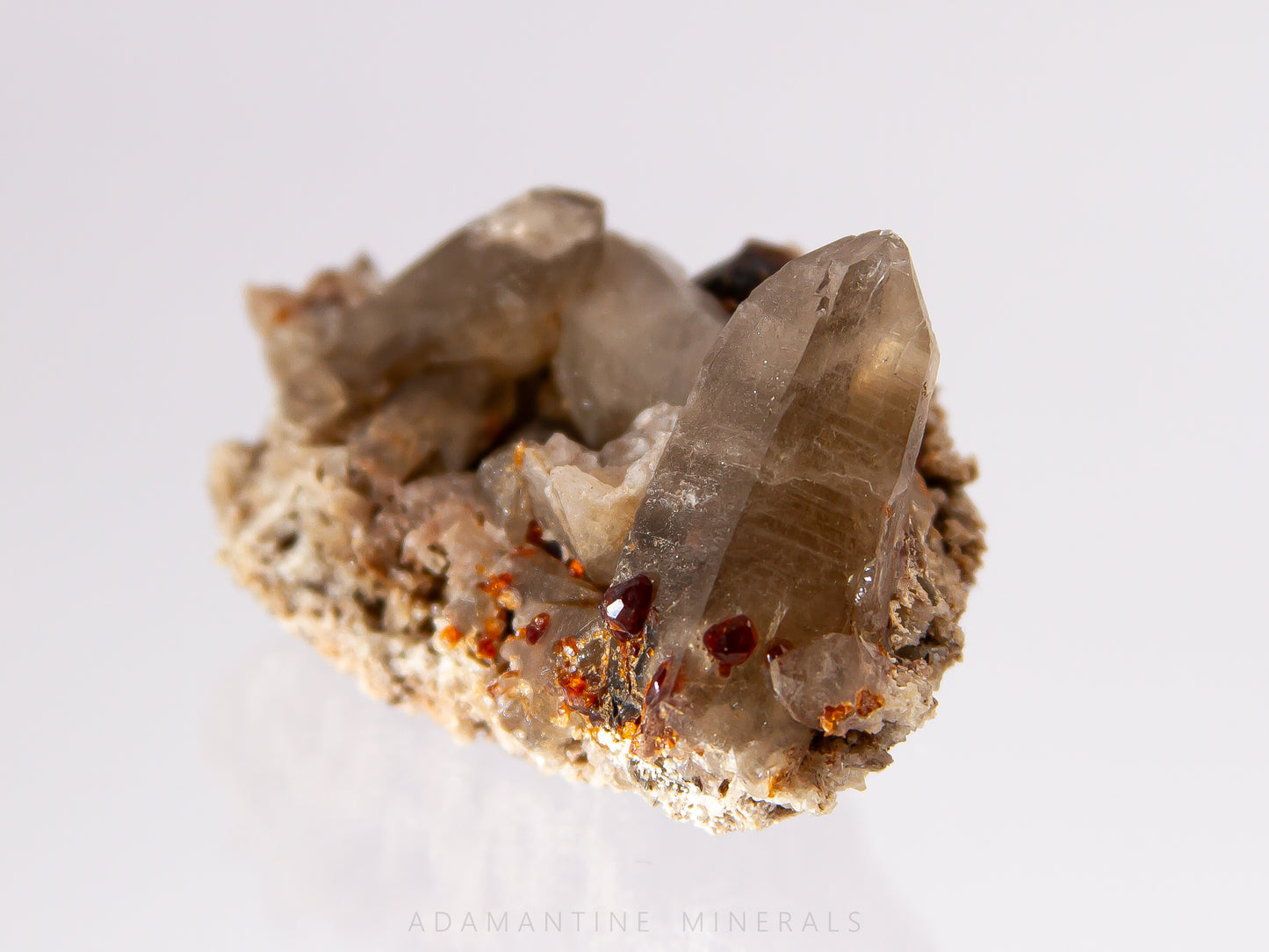 Smoky Quartz & Spessartine Garnet