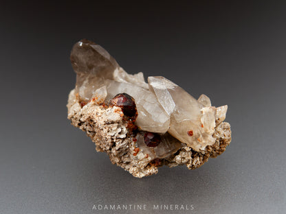Smoky Quartz & Spessartine Garnet