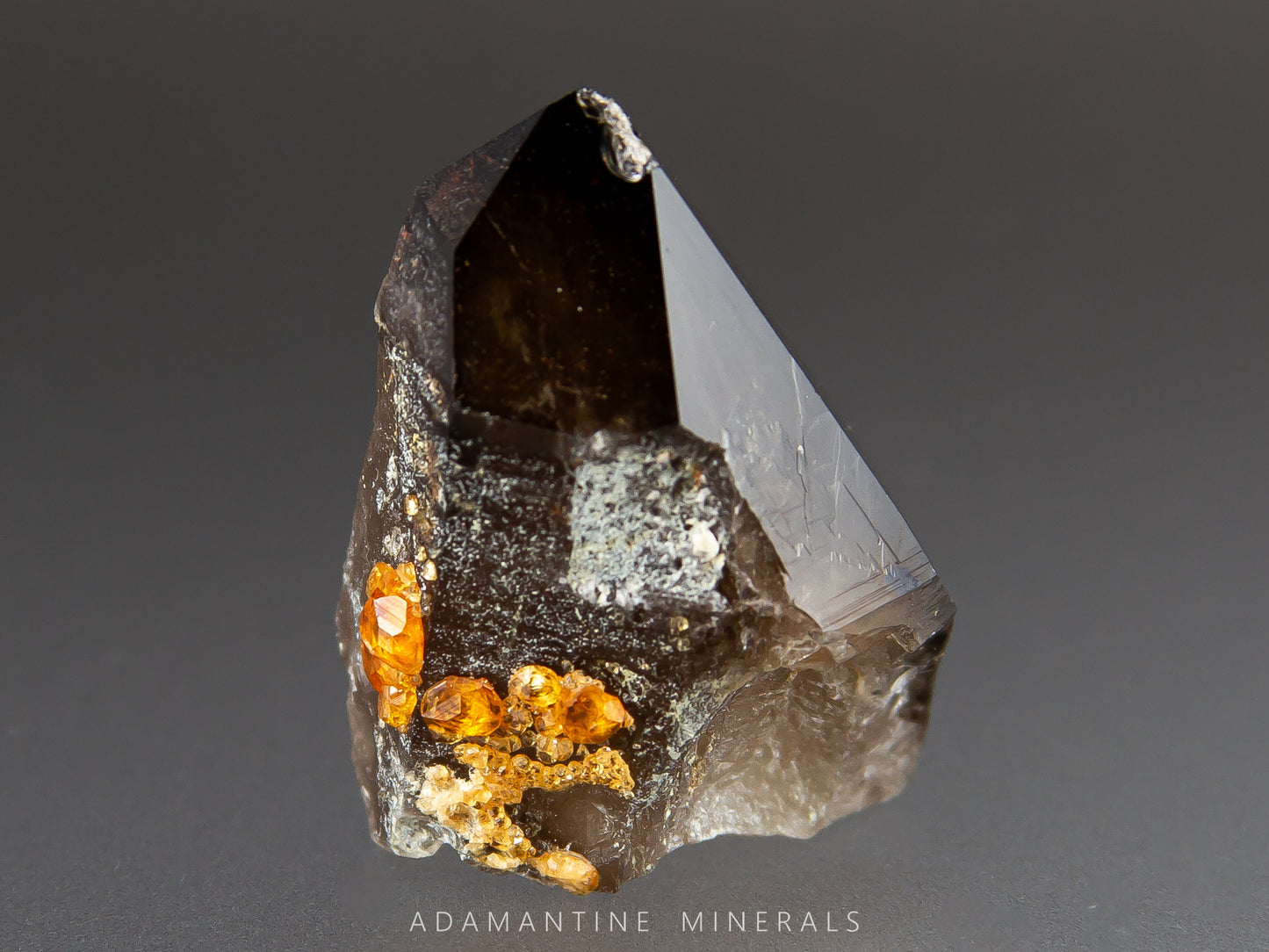 Smoky Quartz & Spessartine Garnet