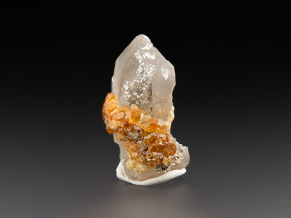 Spessartine Garnet & Quartz Var. Smoky