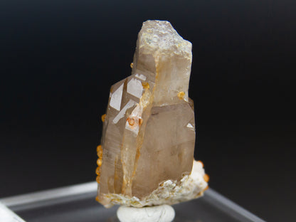 Spessartine Garnet & Smoky Quartz
