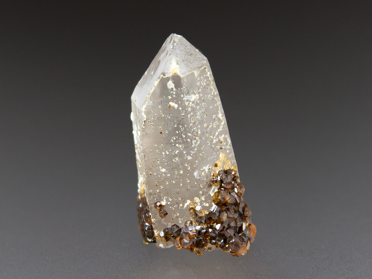 Spessartine Garnet & Smoky Quartz