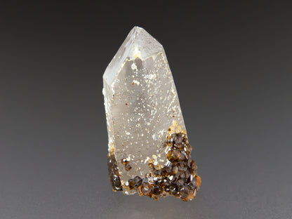 Spessartine Garnet & Smoky Quartz