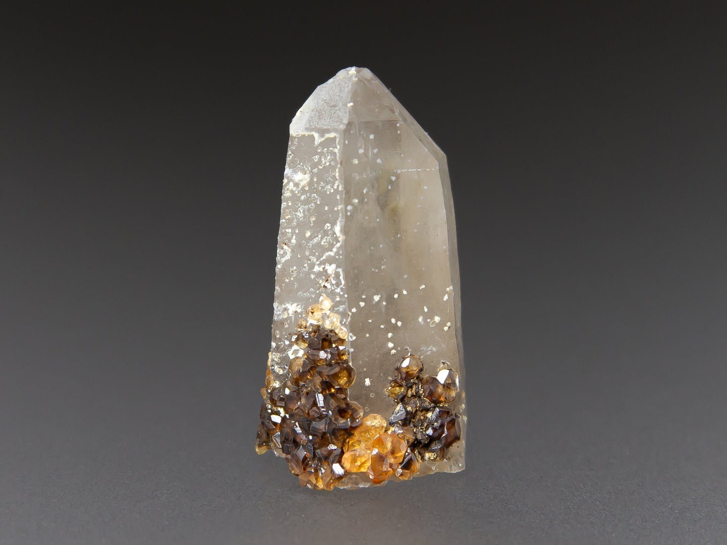 Spessartine Garnet & Smoky Quartz