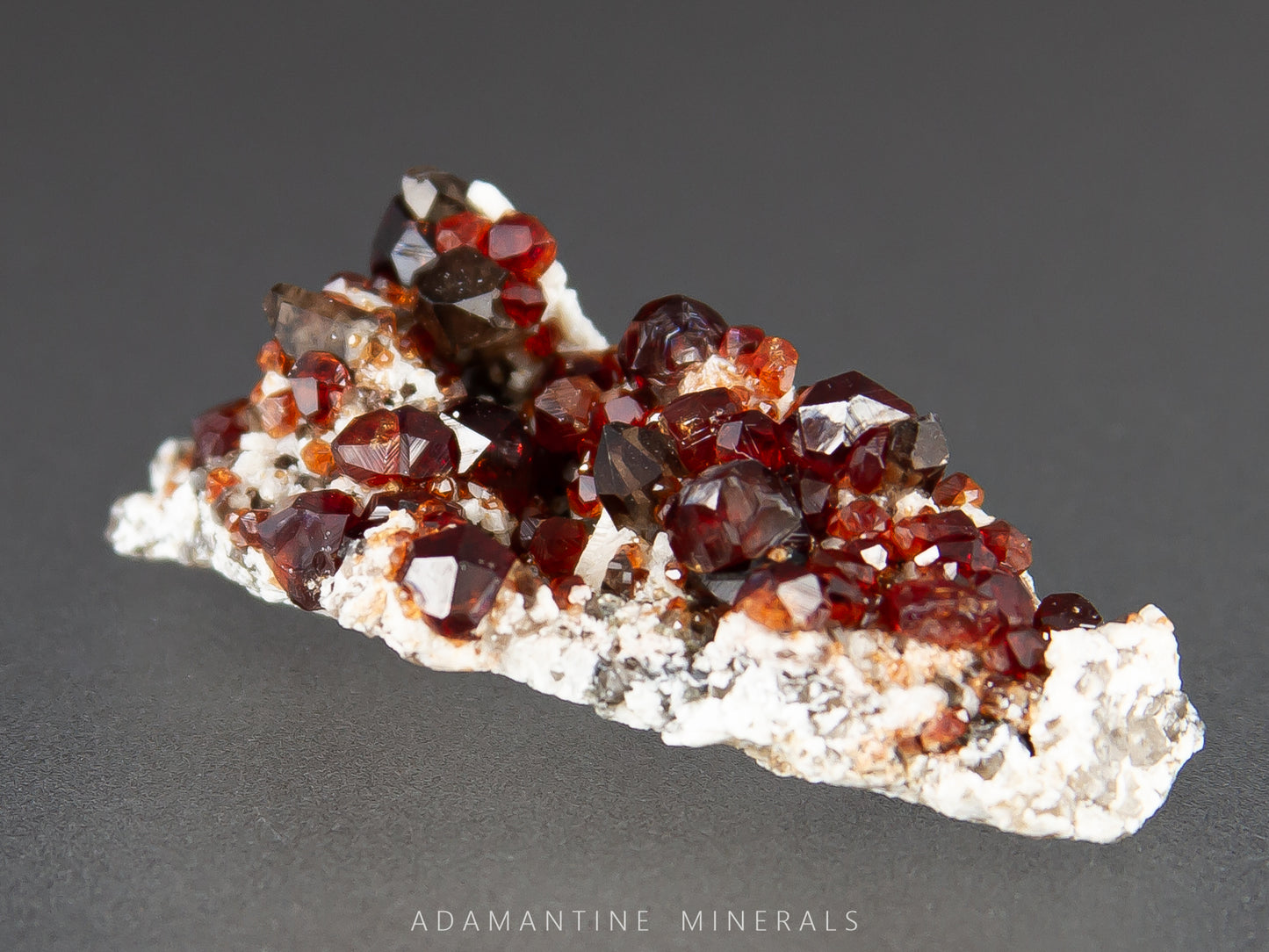 Spessartine Garnet  & Smoky Quartz