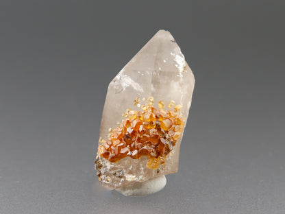 Spessartine Garnet & Smoky Quartz
