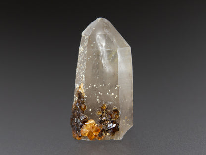 Spessartine Garnet & Smoky Quartz