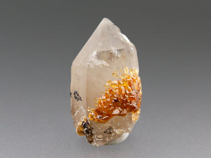 Spessartine Garnet & Smoky Quartz