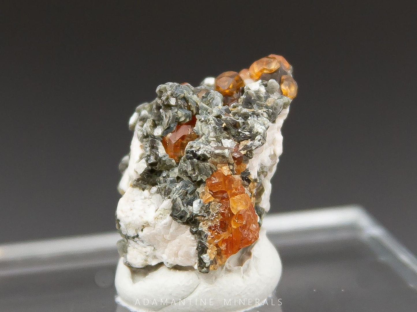 Spessartine Garnet with Mica