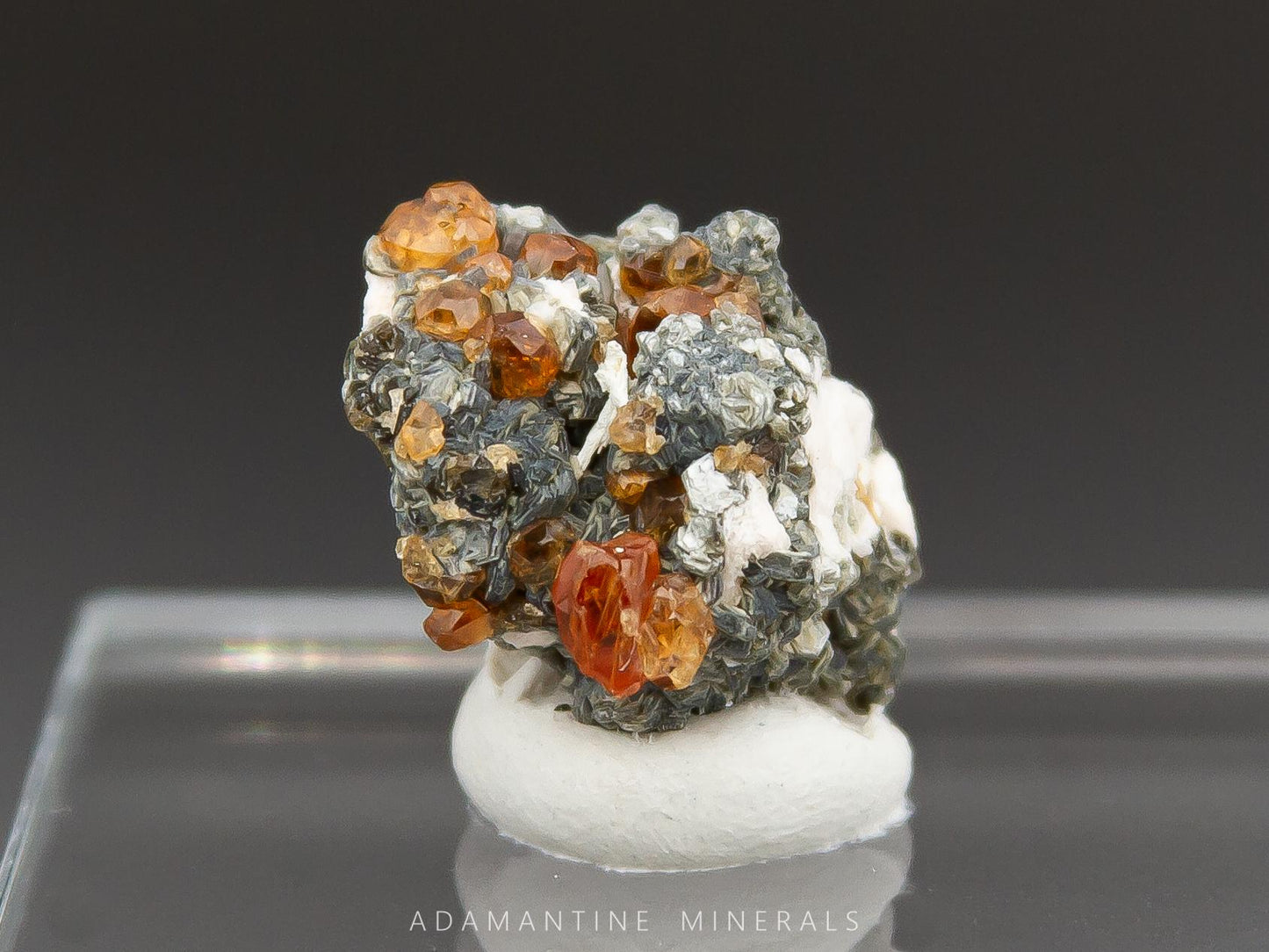 Spessartine Garnet with Mica
