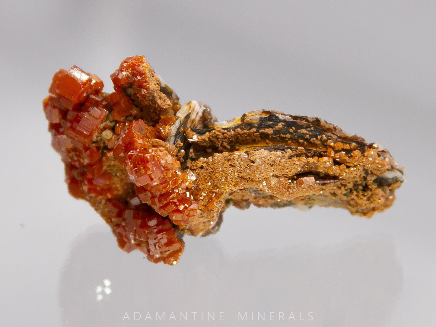 Vanadinite on Barite