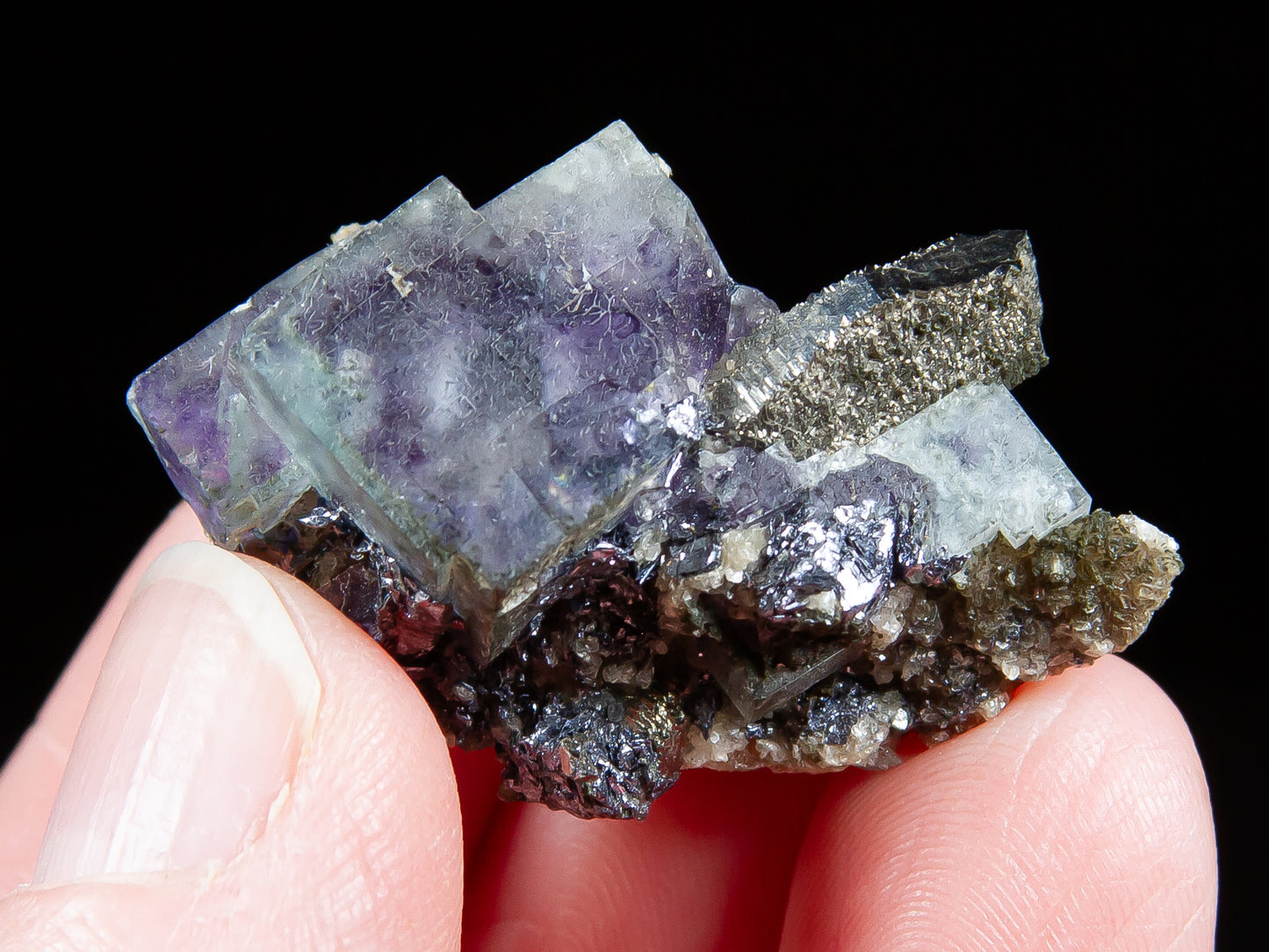 Fluorite and Arsenopyrite