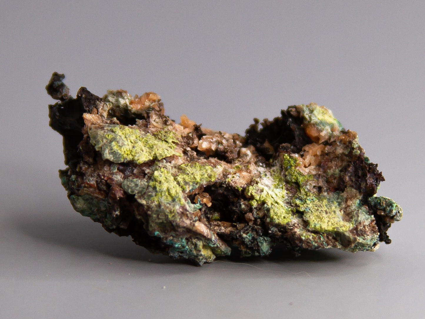Native Copper, Adularia, Epidote, and Tenorite