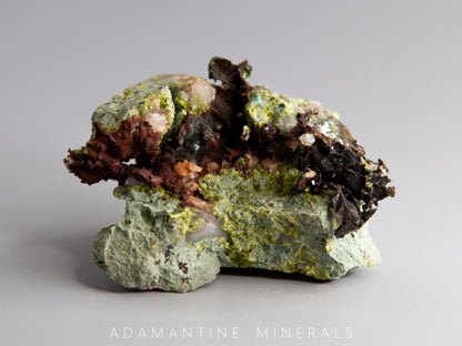 Native Copper, Microcline (Var. Adularia), Epidote, Quartz, and Tenorite