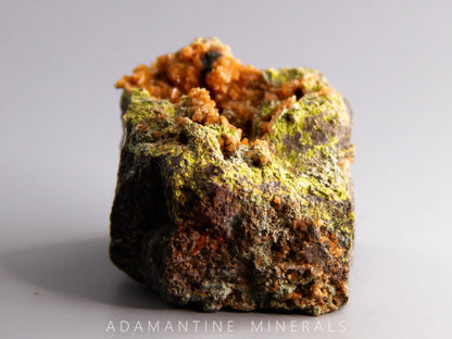 Microcline Var. Adularia, Epidote, and Tenorite-Coated Copper