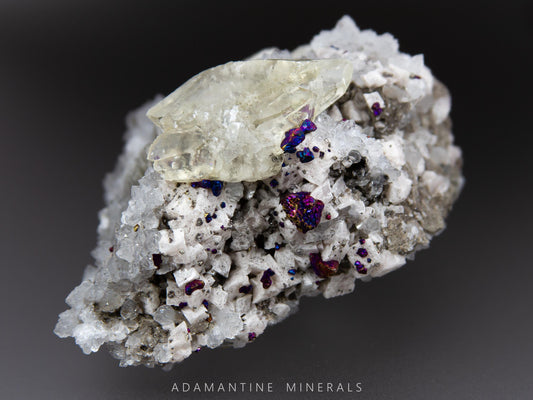 Chalcopyrite, Calcite, Quartz and Dolomite
