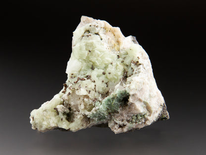 Prehnite with Native Copper