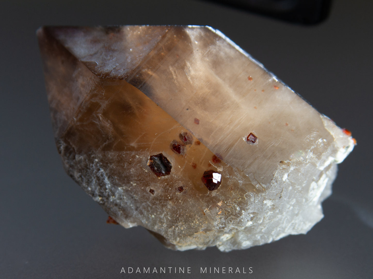 Smoky Quartz & Spessartine Garnet