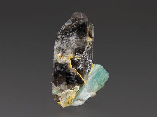 Quartz Var. Smoky with Amazonite