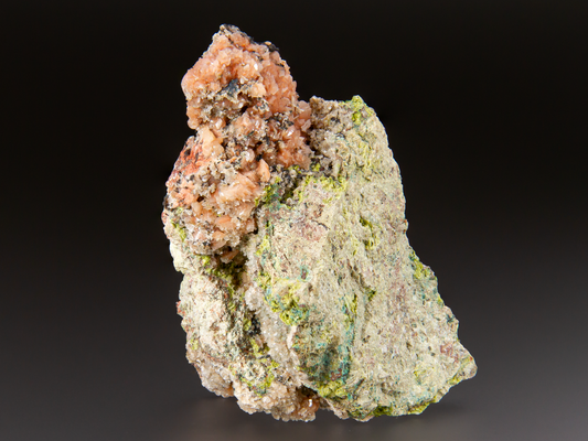 Microcline var. Adularia, Copper, Quartz  and Epidote