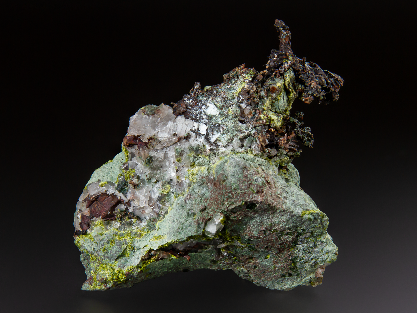 Native Copper, Quartz, and Epidote
