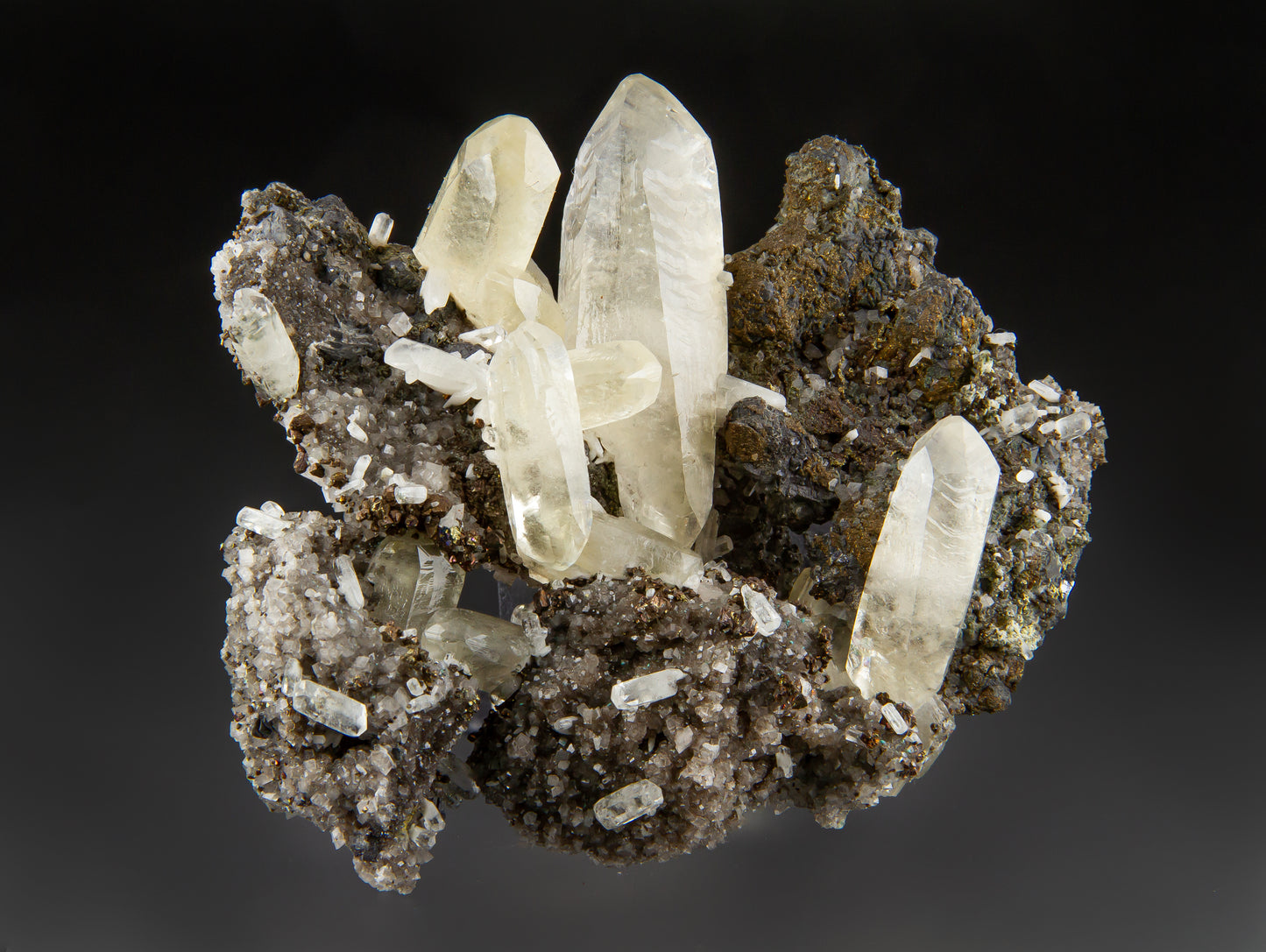 Calcite, Dolomite and Chalcopyrite