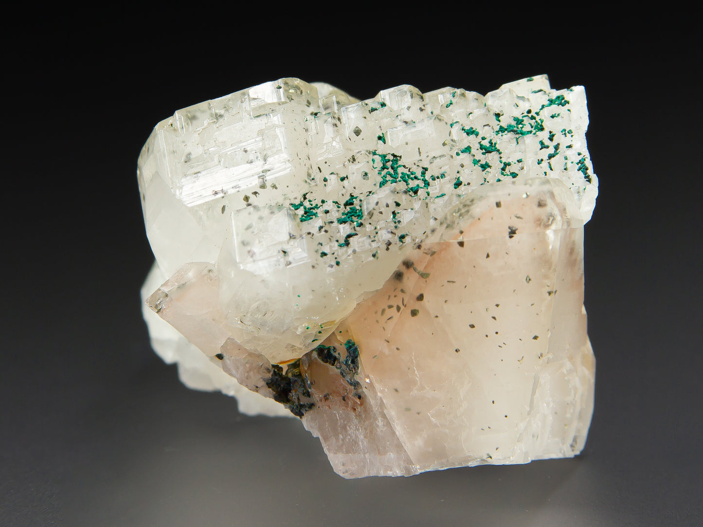 Calcite and Malachite