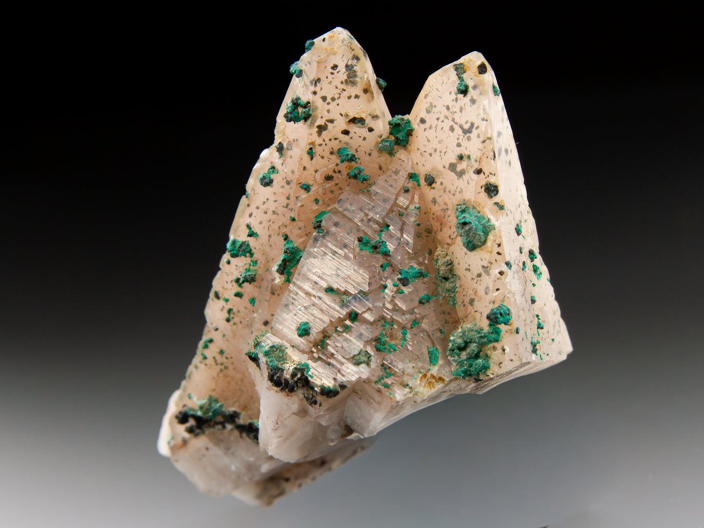 Calcite and Malachite