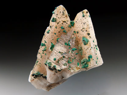 Calcite and Malachite