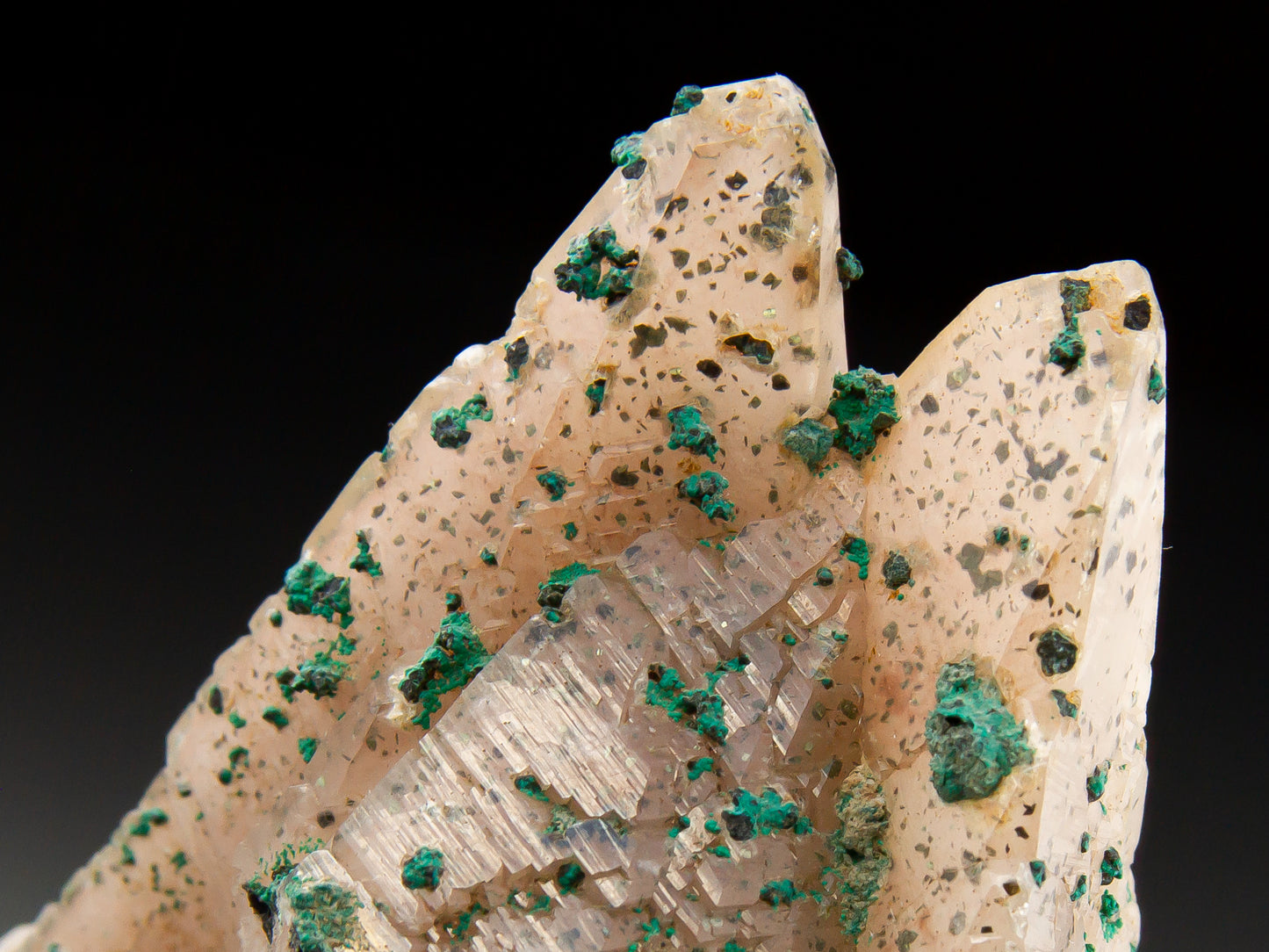 Calcite and Malachite