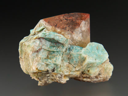 Quartz Var. Smoky and Microcline Var. Amazonite
