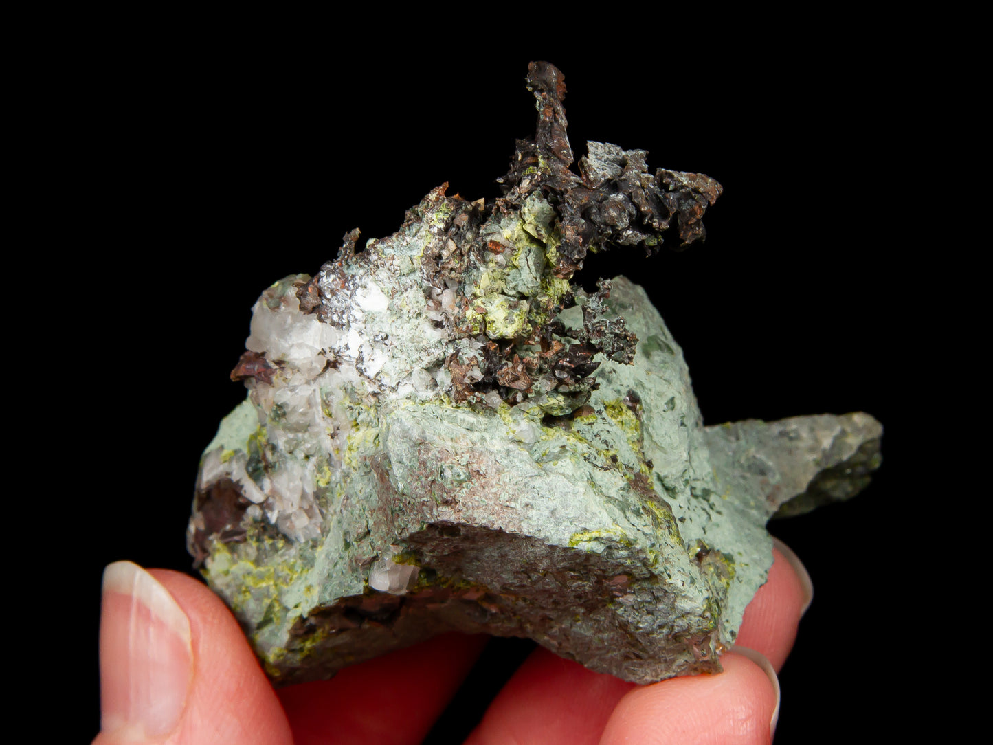 Native Copper, Quartz, and Epidote