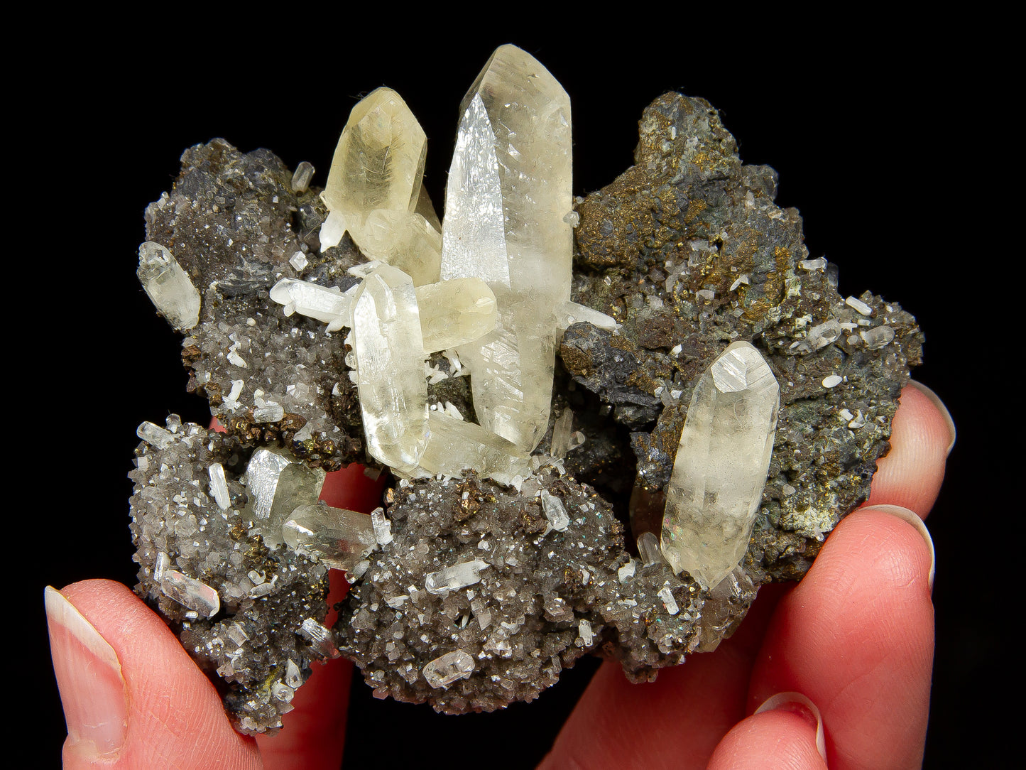 Calcite, Dolomite and Chalcopyrite