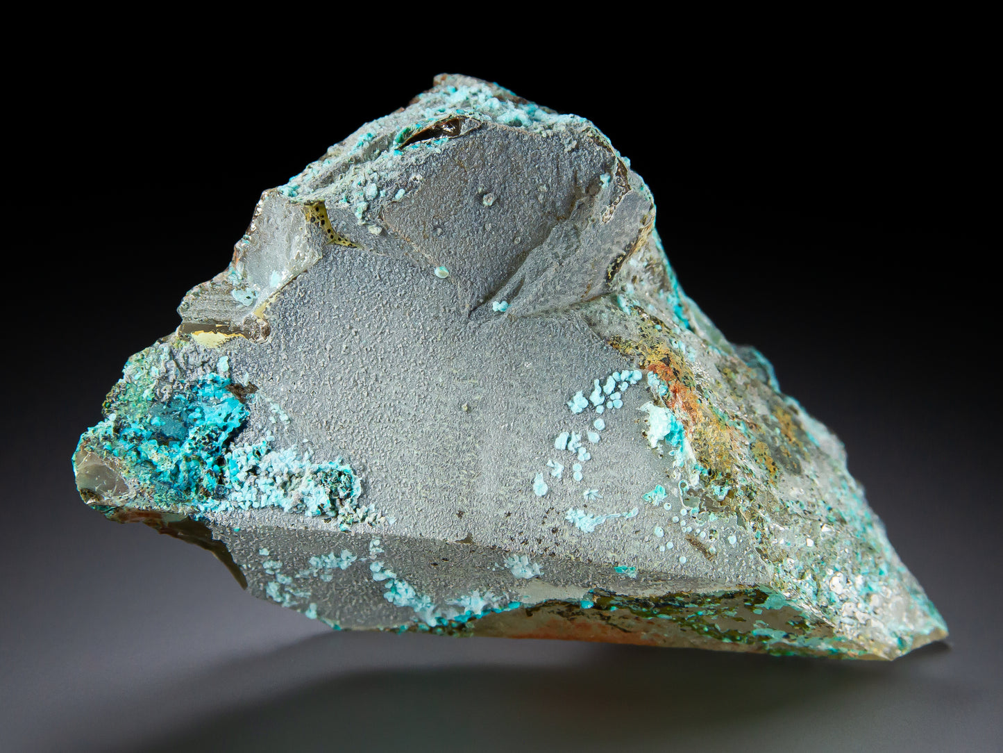 Quartz and Chrysocolla